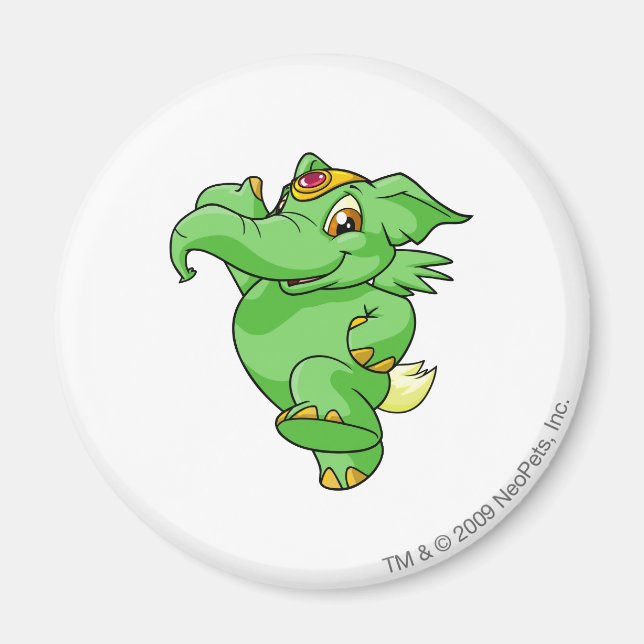 Elephante Green Magnet (Vorne)