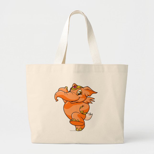 Elephante Orange Jumbo Stoffbeutel (Vorne)