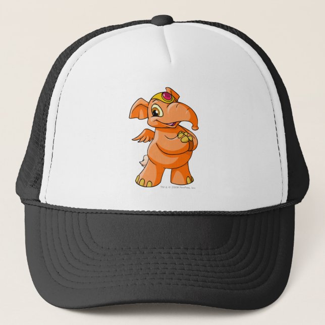 Elephante Orange Truckerkappe (Vorderseite)