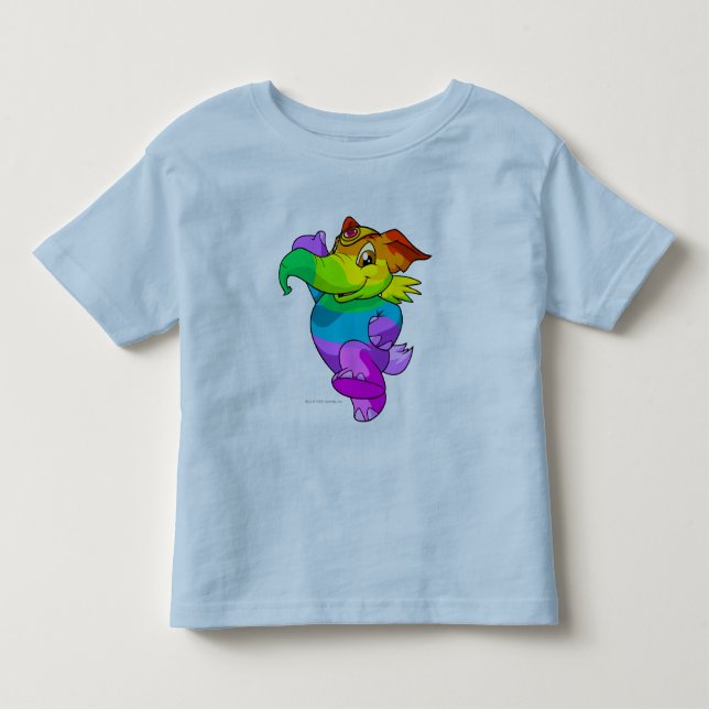 Elephante Regenbogen Kleinkind T-shirt (Vorderseite)