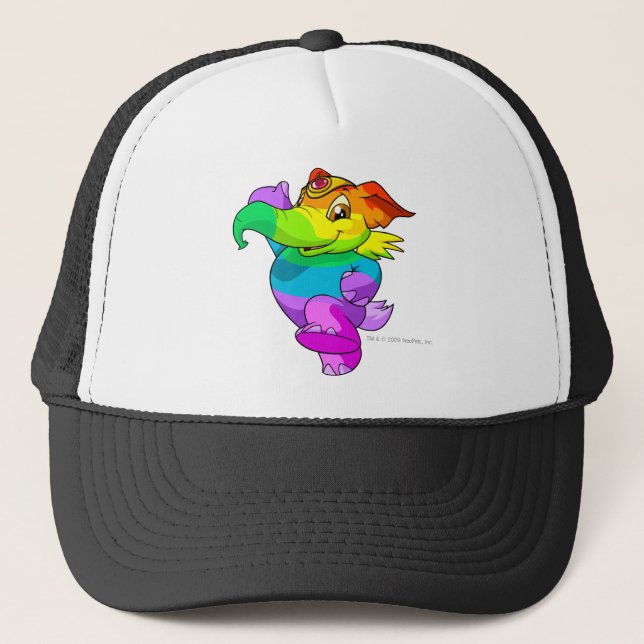 Elephante Regenbogen Truckerkappe (Vorderseite)