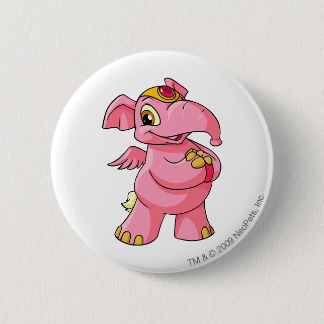 Elephante Rosa Button (Vorderseite)