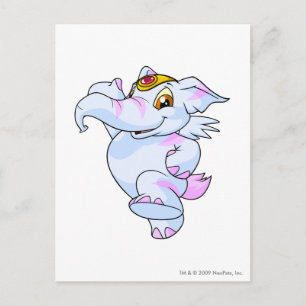 Elephante Striping Postkarte