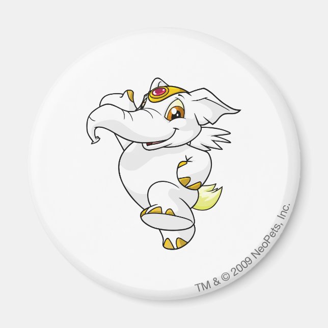 Elephante White Magnet (Vorne)