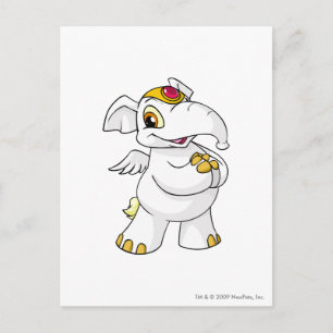 Elephante White Postkarte