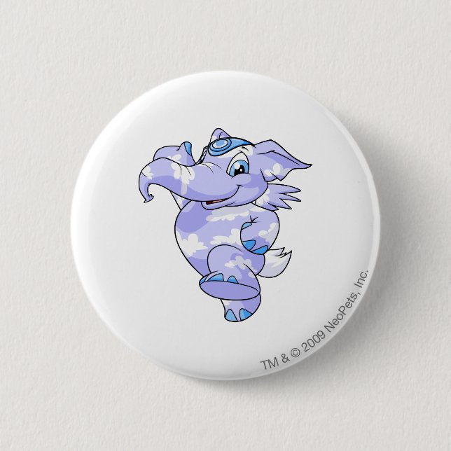Elephante Wolke Button (Vorderseite)