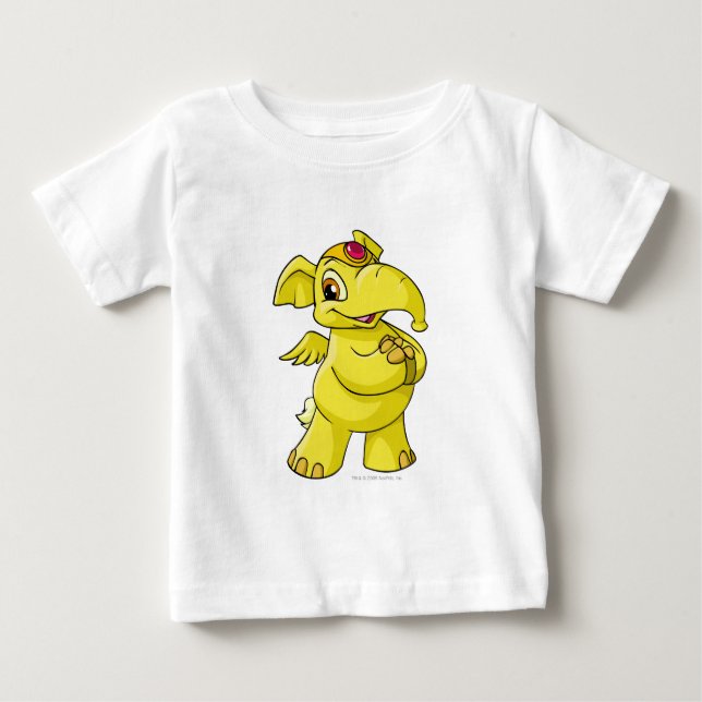 Elephante Yellow Baby T-shirt (Vorderseite)