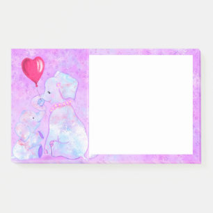 Elephantische Mama und Babykleber Post-it Klebezettel