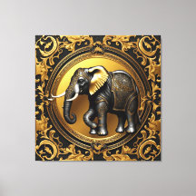 Elephantischer Goldschmuckrahmen