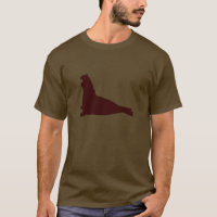 Elephantisches Siegel Shirt Schokolade Braun