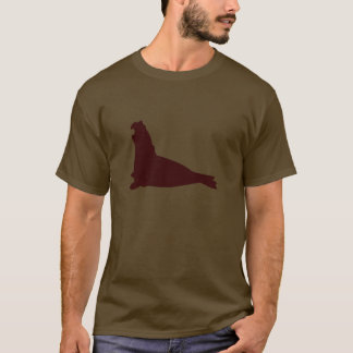 Elephantisches Siegel Shirt Schokolade Braun
