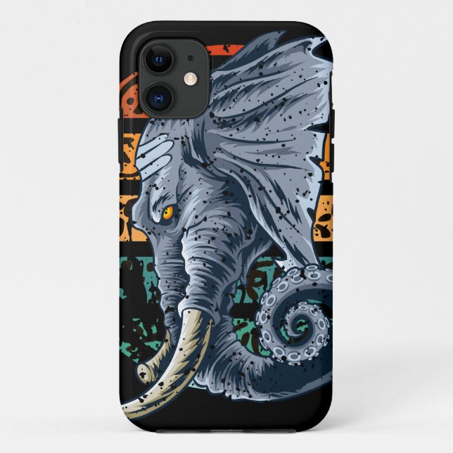 Elephantopus Elephant Tentacle Trunk Lovecraft Case-Mate iPhone Hülle (Rückseite)