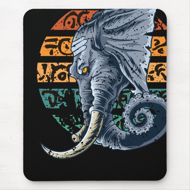 Elephantopus Elephant Tentacle Trunk Lovecraft Mousepad (Vorne)