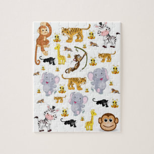 Eléphants Animal Jigsaw Puzzle