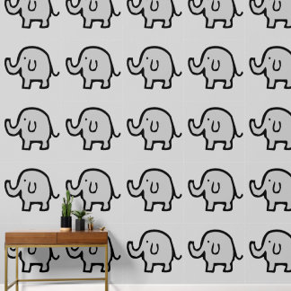 Elephants Animal Patterns Baby Boy Girl Niedlich G Tapete