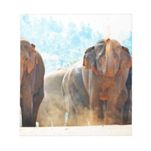 Elephants Animals Safari Destiny Peace Liebe Notizblock