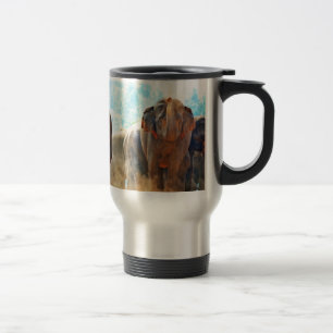 Elephants Animals Safari Destiny Peace Liebe Reisebecher