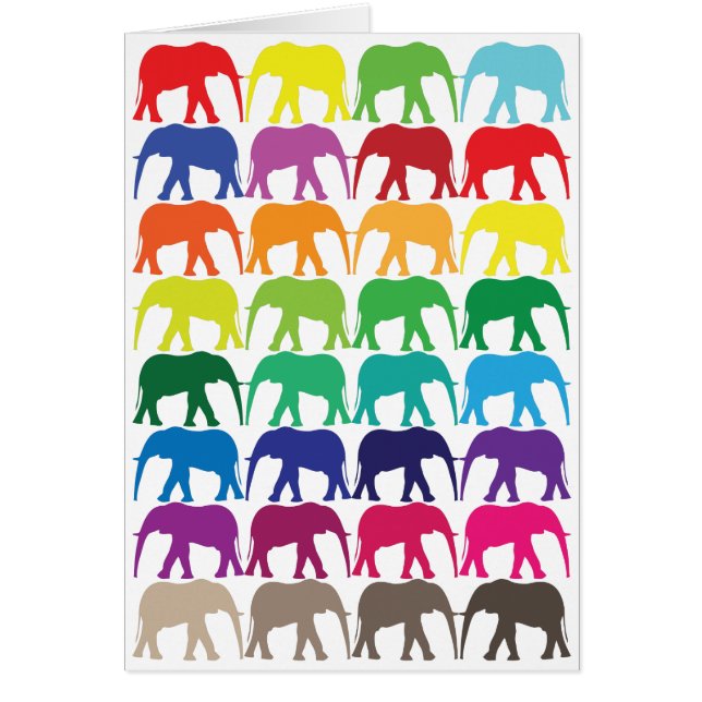 Eléphants colorés (Devant)