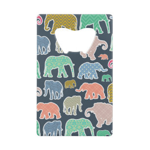 Eléphants Colorés, Motif Des Eléphants, Zigzag