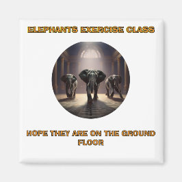 Elephants Dance Class Magnet
