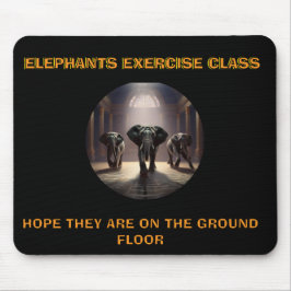Elephants Dance Class Mousepad