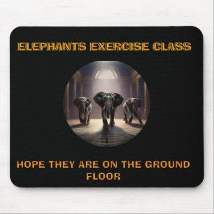 Elephants Dance Class Mousepad