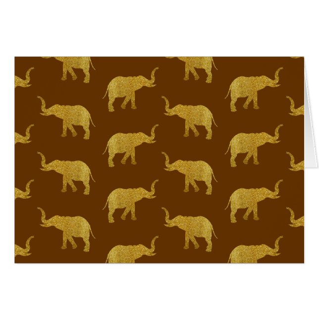 Eléphants de trompette d'or (Devant horizontal)