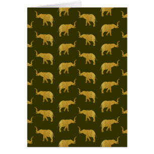 Eléphants de trompette d'or