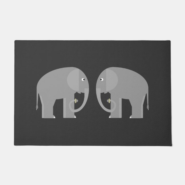 Elephants Doormat Fußmatte (Vorderseite)