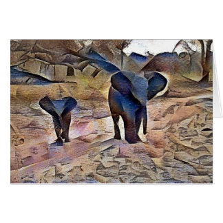 Éléphants grands et petits