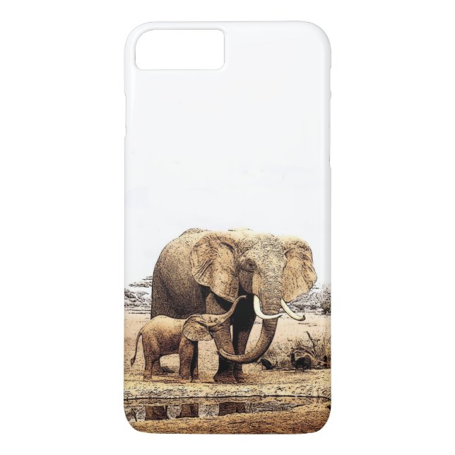 Elephants iPhone 7 Plus Fall Case-Mate iPhone Hülle (Rückseite)