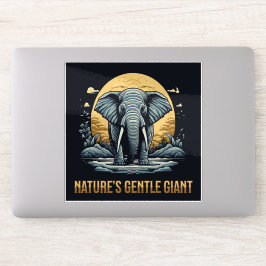 Elephants Nature's Gentle Giant Aufkleber