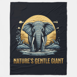 Elephants Nature's Gentle Giant Fleecedecke