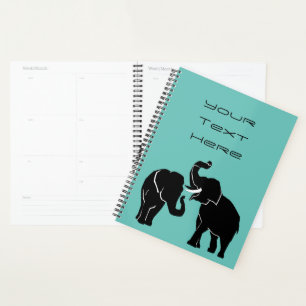 Eléphants - Personnalisable - Ajouter Votre Texte