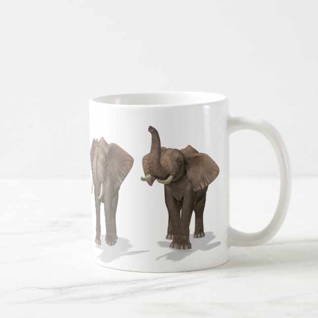 Elephants Quartett Kaffeetasse (Rechts)