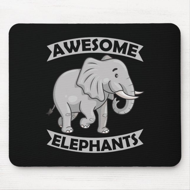 Elephants Zoo Circus Fun Elephant Konservativ Mousepad (Vorne)
