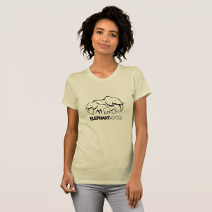 ElephantVoices schwarzes Logo-T-Shirt T-Shirt
