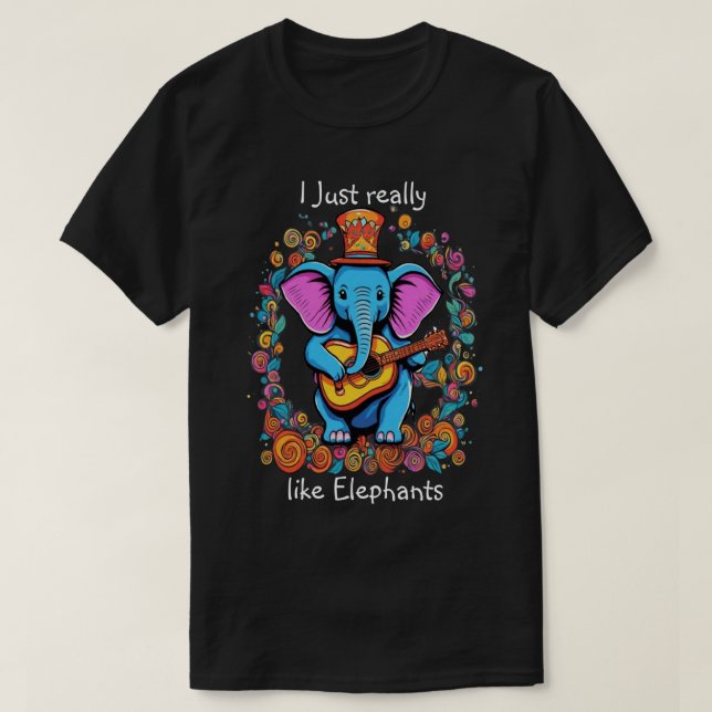 Elephonisches Lineal I mag Elefanten wirklich T-Shirt (Design vorne)