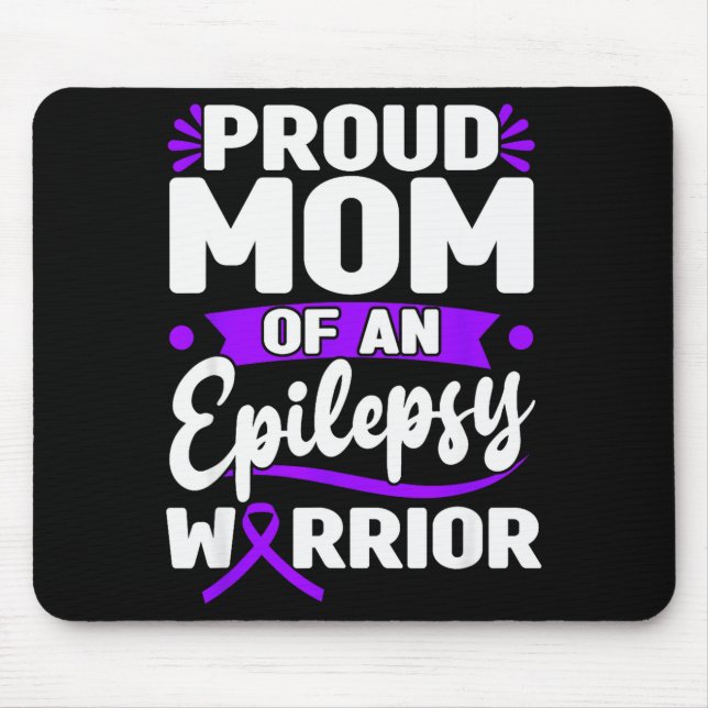 Elepsy-Unterstützung Krieger Elepsy-Bewusstseinsmo Mousepad (Vorne)