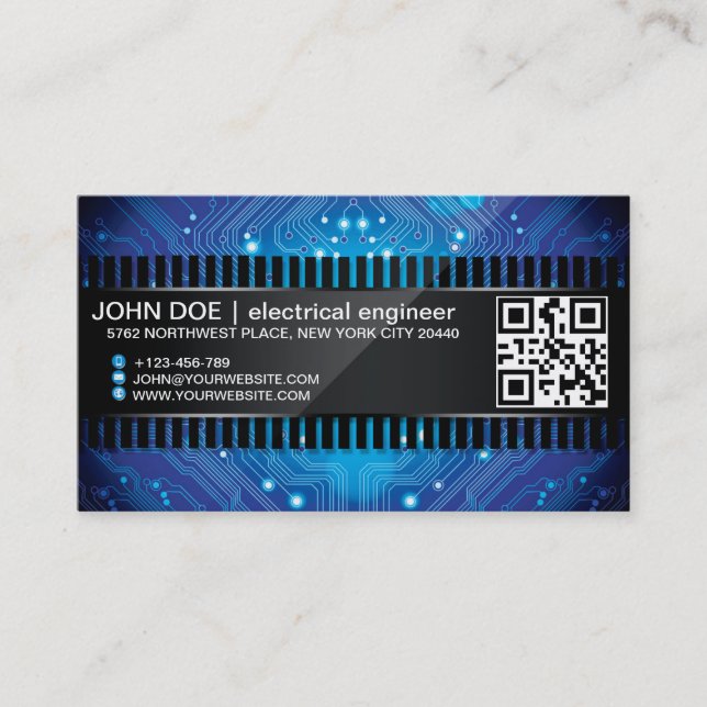 Eletronic Chip-Art-Visitenkarte Visitenkarte (Vorderseite)