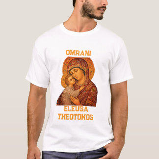Eleusa Theotokos Icon Byzantine T-Shirt