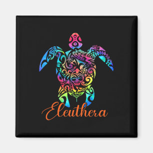 Eleuthera Bahamas Sea Turtle Familienurlaub Sommer Magnet