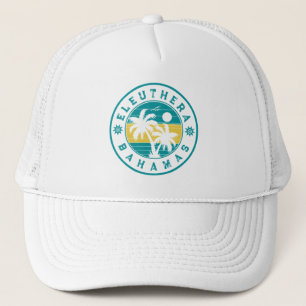 Eleuthera Island Bahamas Palm Tree Souvenirs Truckerkappe