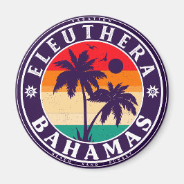 Eleuthera Island Bahamas Vintag Souvenirs 60er Magnet