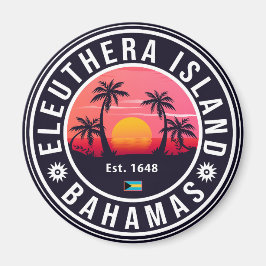 Eleuthera Island Bahamas Vintag Souvenirs 60er Magnet