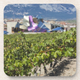Elevated town view and Hotel Marques de Riscal Getränkeuntersetzer