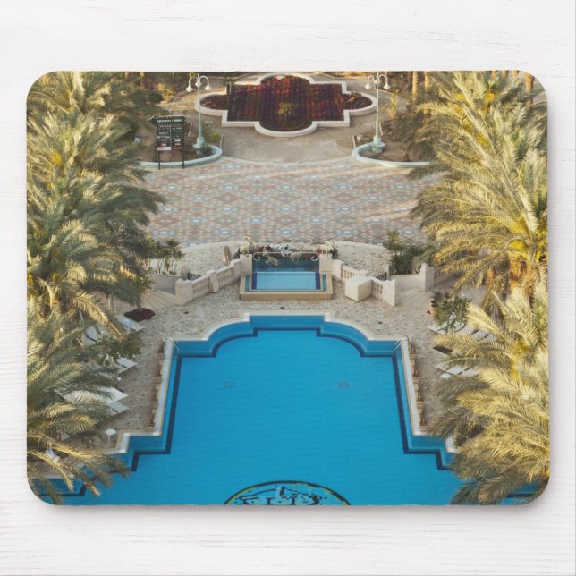 Elevated view Herods Palace Hotel swimming pool Mousepad (Vorne)