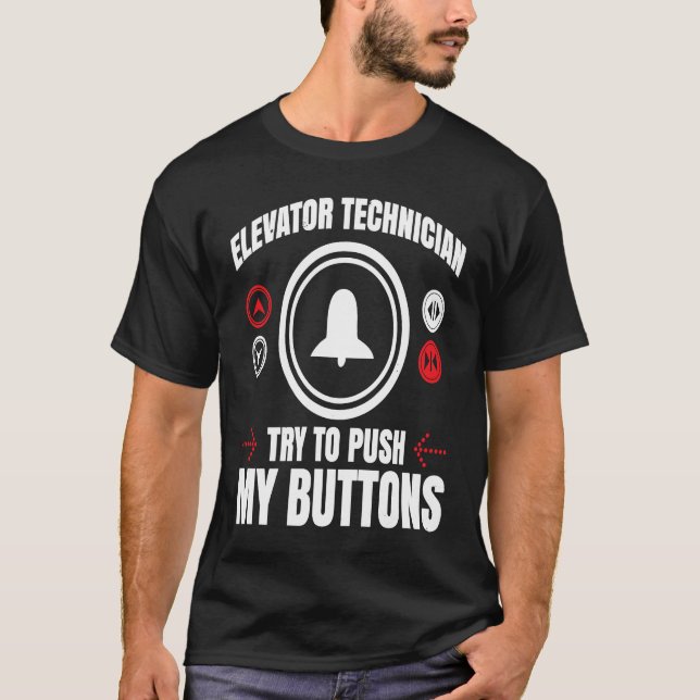 Elevator Mechanic Elevator Technician Repairmen Ma T-Shirt (Vorderseite)