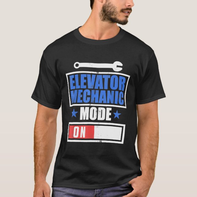 Elevator Mechanical Maintenance Study Techniker T-Shirt (Vorderseite)