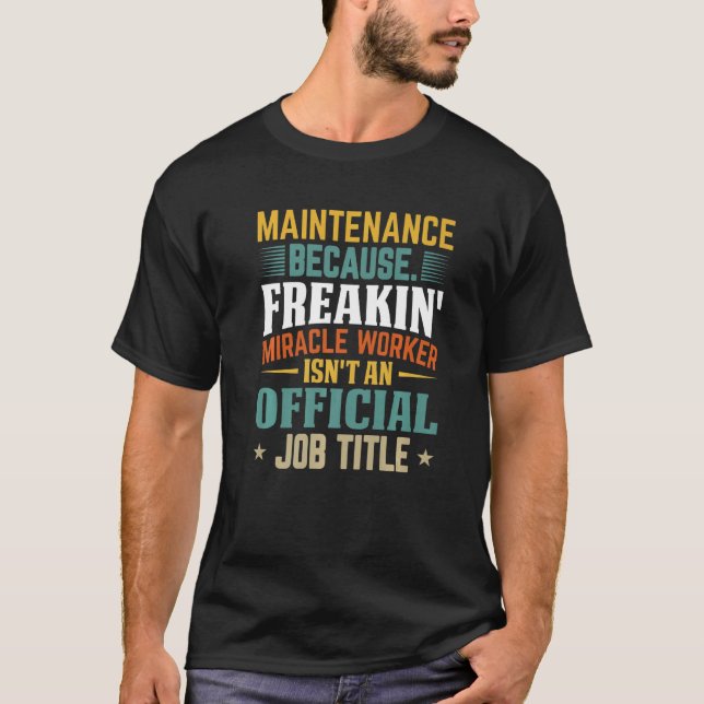 Elevator Miracle Elevator Operator Elevator Mainte T-Shirt (Vorderseite)